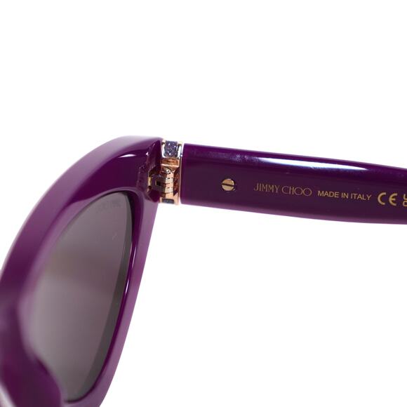 Jimmy Choo ADDY Narrow Cat Eye Womens Sunglasses - Violet / Violet - NWT - Picture 6 of 12